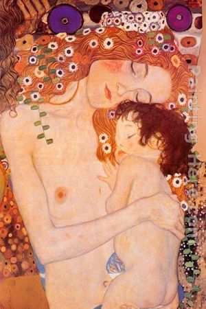 Gustav Klimt Mother And Child ii